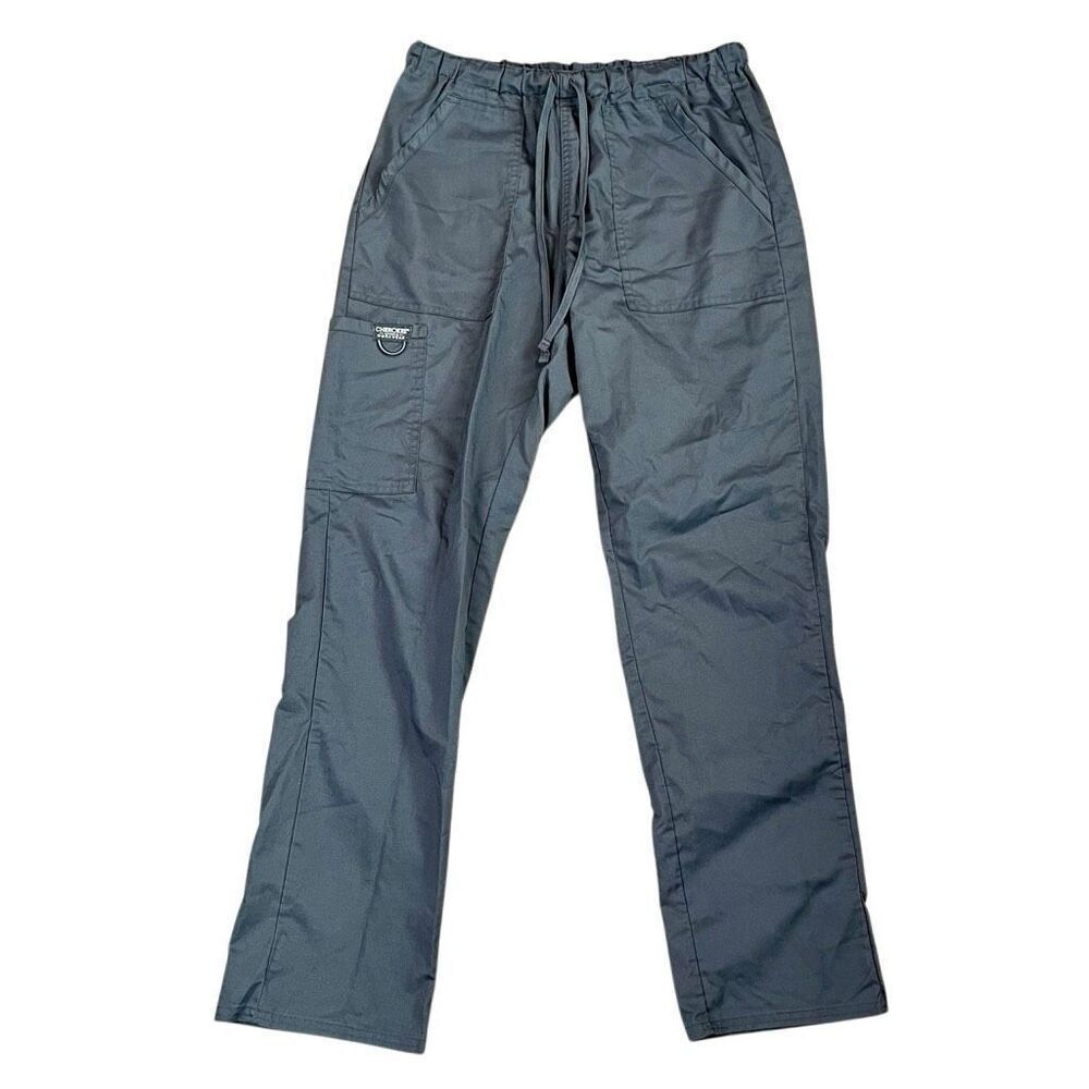 Cherokee Workwear Revolution Unisex Drawstring Cargo Scrub Pants Medium